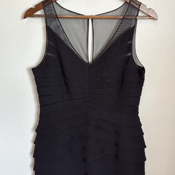 Eliza J Dresses & Skirts - Eliza J Black Fitted Tiered Sleeveless Evening Dress Size 10